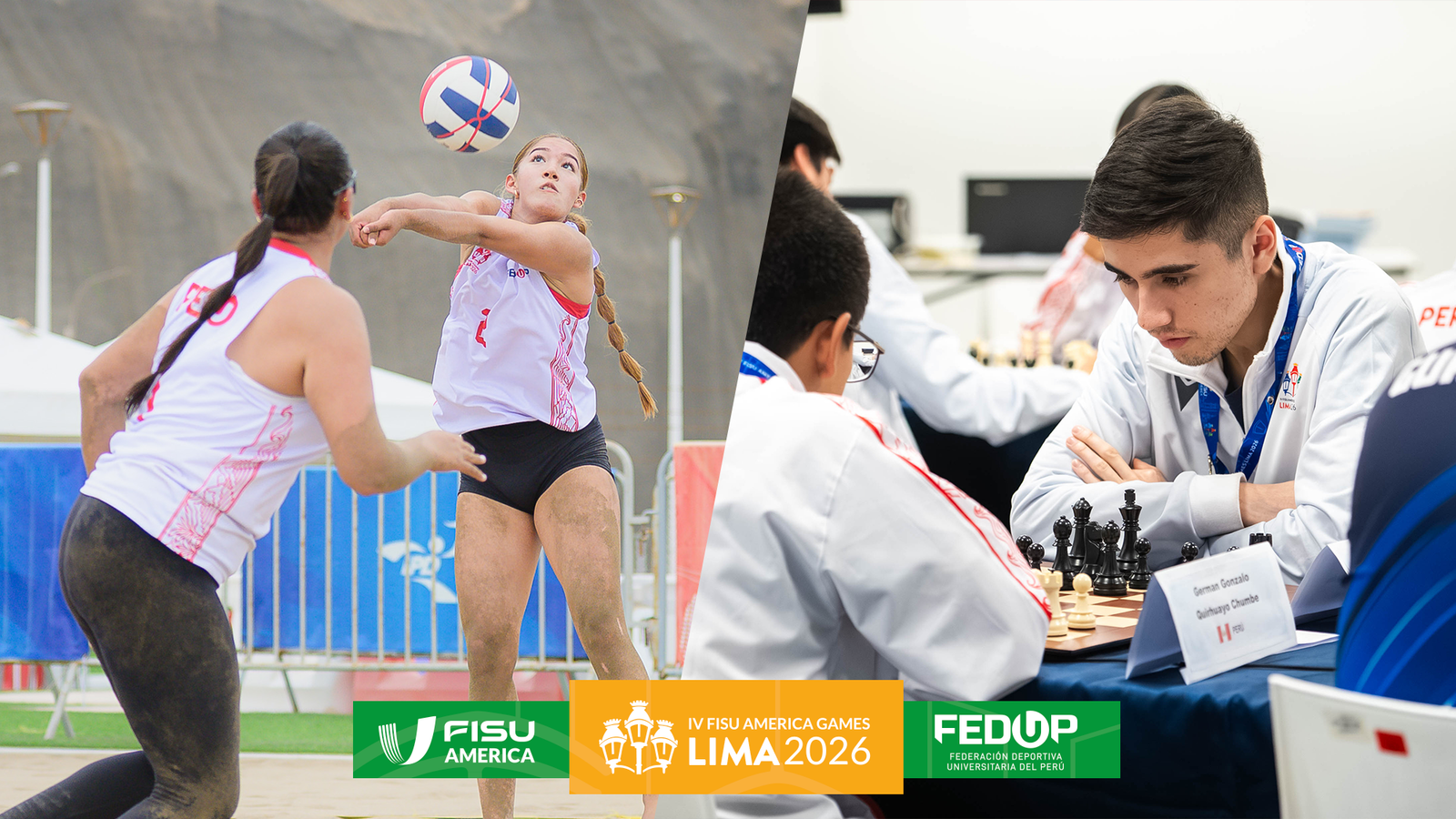 El vóley playa y el ajedrez coronan a sus campeones en el quinto día de los IV FISU AMERICA Games Lima 2026